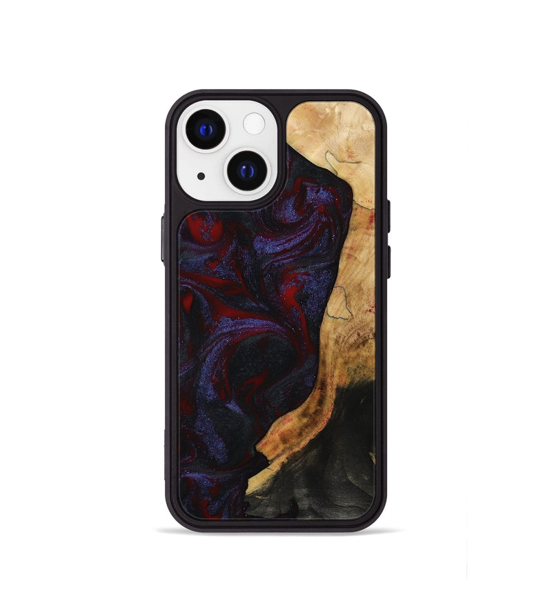 iPhone 13 mini Wood Phone Case - Erich (Red, 808909)