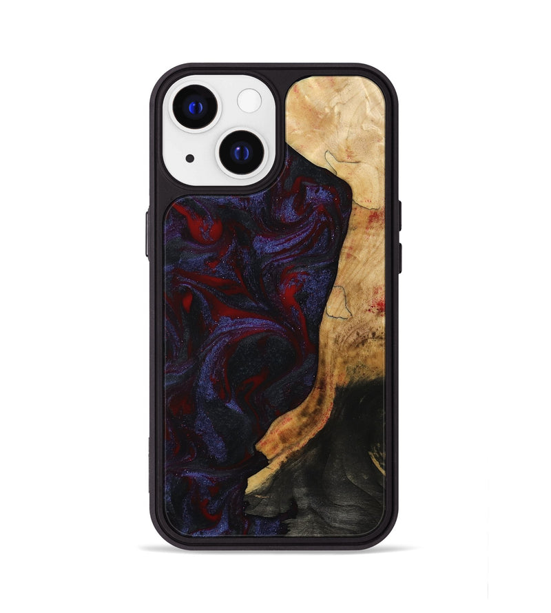 iPhone 13 Wood Phone Case - Erich (Red, 808909)