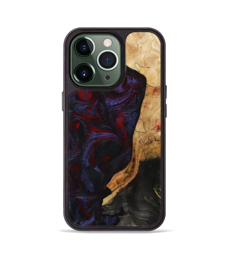 iPhone 13 Pro Wood Phone Case - Erich (Red, 808909)