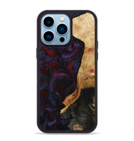 iPhone 14 Pro Max Wood Phone Case - Erich (Red, 808909)