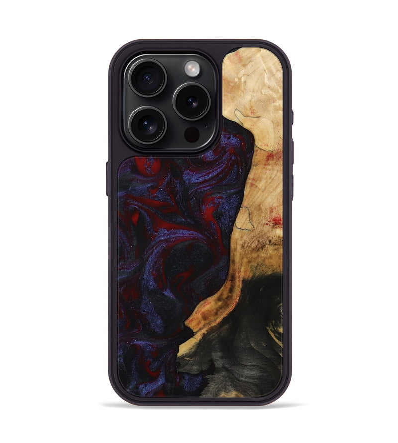 iPhone 15 Pro Wood Phone Case - Erich (Red, 808909)