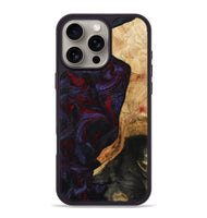 iPhone 16 Pro Max Wood Phone Case - Erich (Red, 808909)