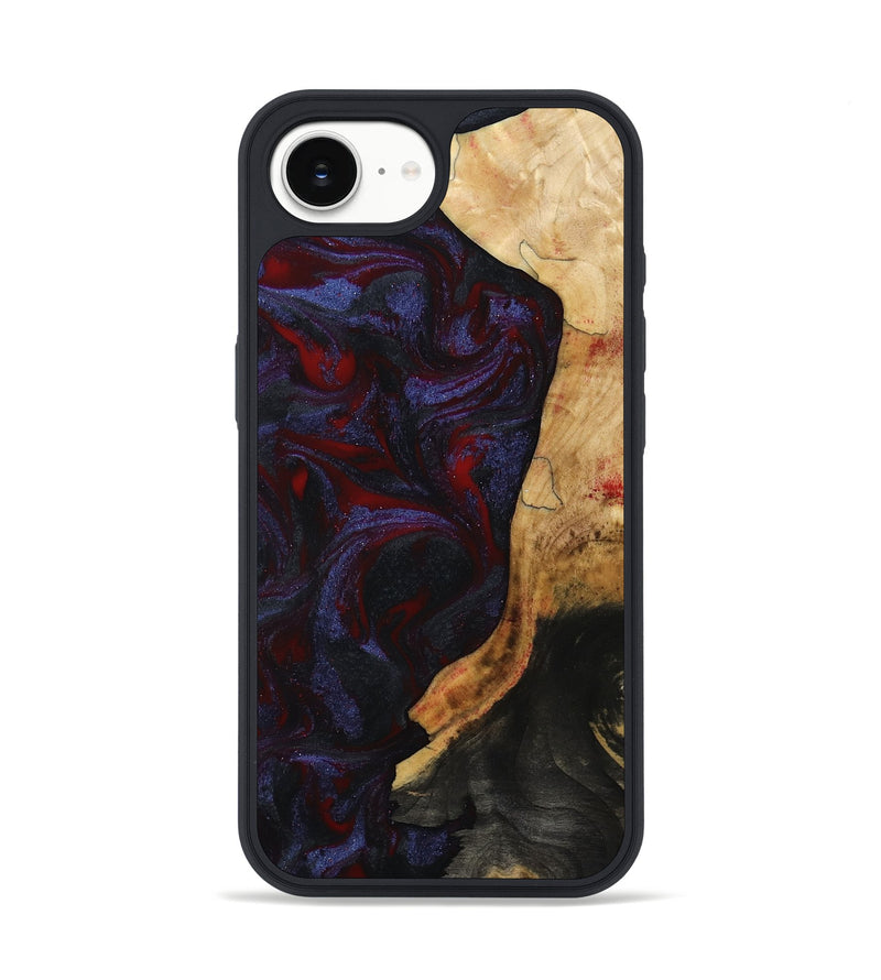 iPhone 16e Wood Phone Case - Erich (Red, 808909)