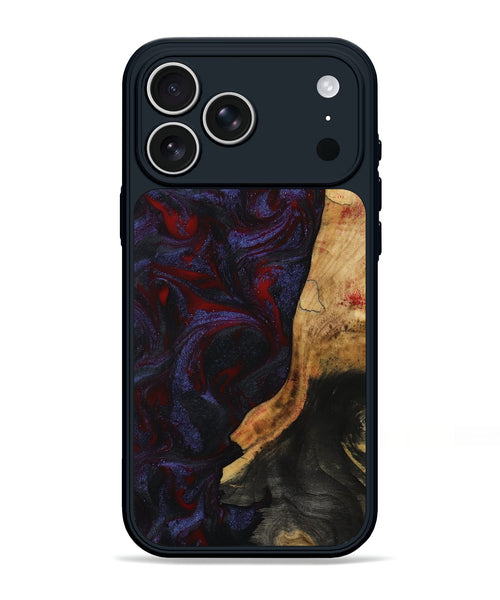 iPhone 17 Pro Max Wood Phone Case - Erich (Red, 808909)