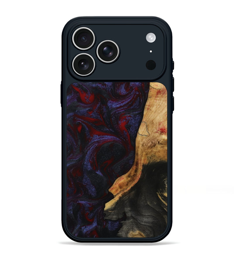 iPhone 17 Pro Max Wood Phone Case - Erich (Red, 808909)