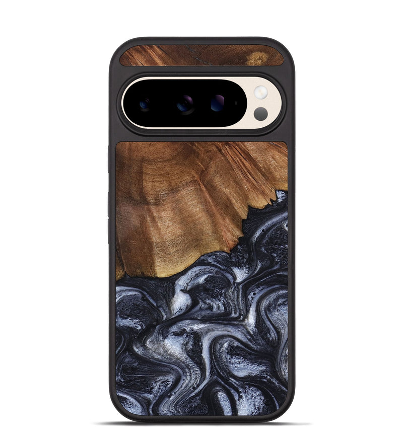 Pixel 10 Wood Phone Case - Rick (Black & White, 808910)