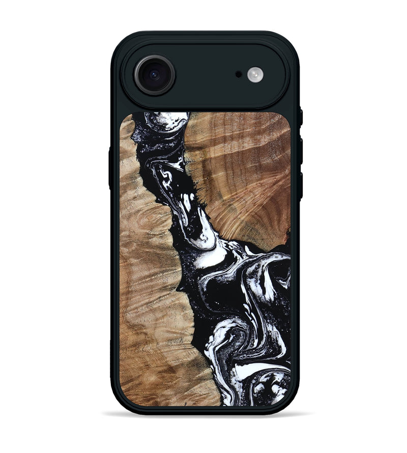 iPhone 17 Air Wood Phone Case - Arlo (Black & White, 808911)