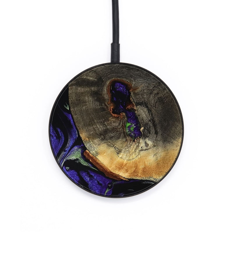 Circle Wood Wireless Charger - Juliana (Purple, 808931)