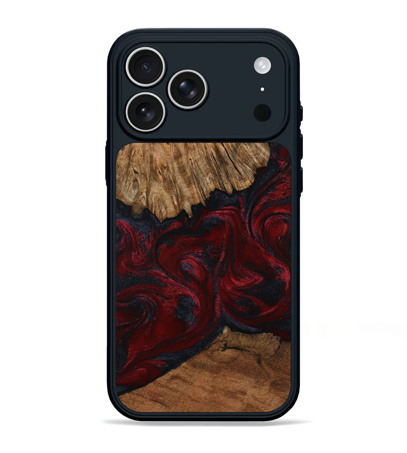 iPhone 17 Pro Max Wood Phone Case - Bria (Red, 808934)