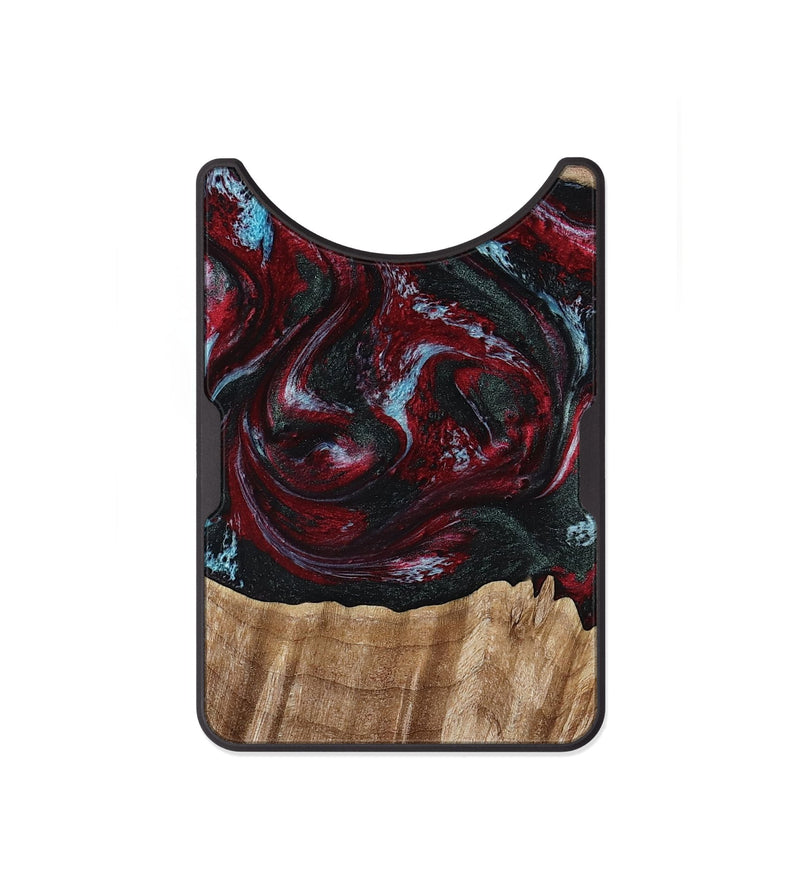 Alloy Wood Wallet - Caitlyn (Red, 808935)