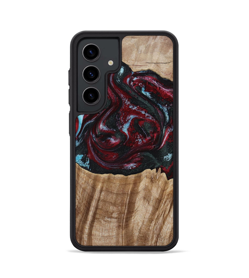 Galaxy S24 Wood Phone Case - Caitlyn (Red, 808935)