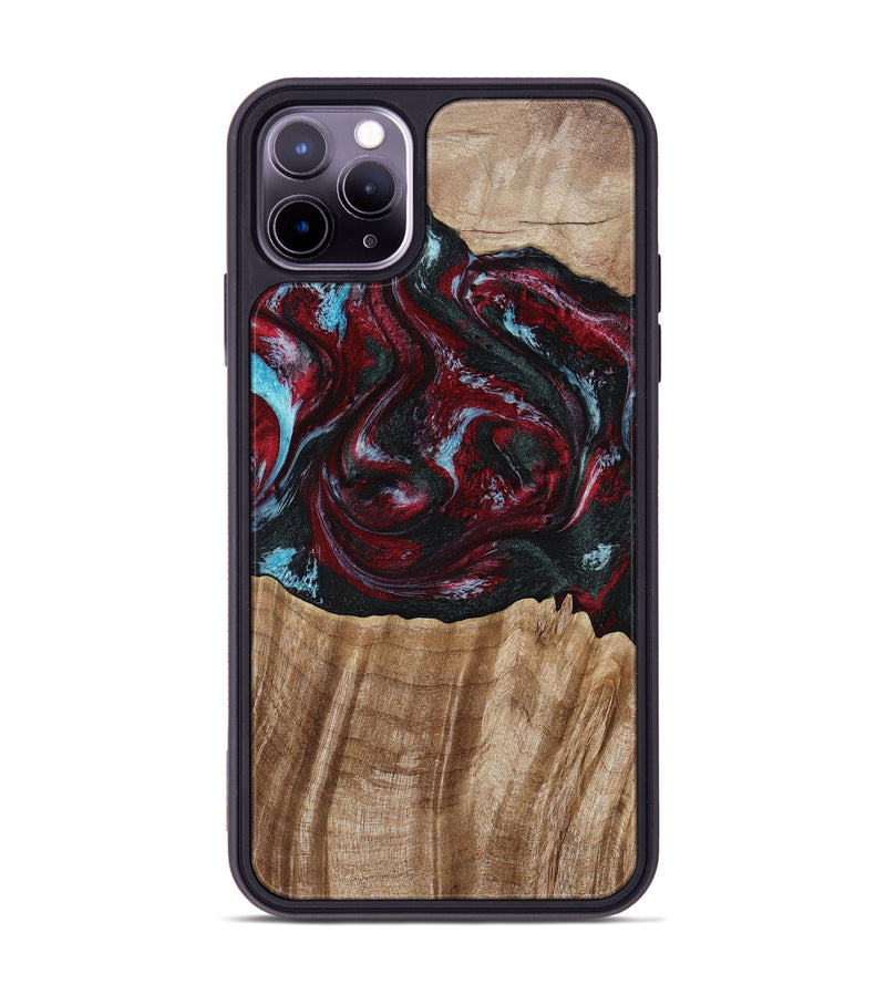 iPhone 11 Pro Max Wood Phone Case - Caitlyn (Red, 808935)
