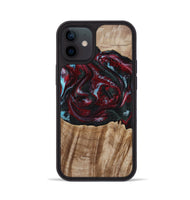 iPhone 12 Wood Phone Case - Caitlyn (Red, 808935)