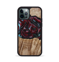 iPhone 12 Pro Wood Phone Case - Caitlyn (Red, 808935)