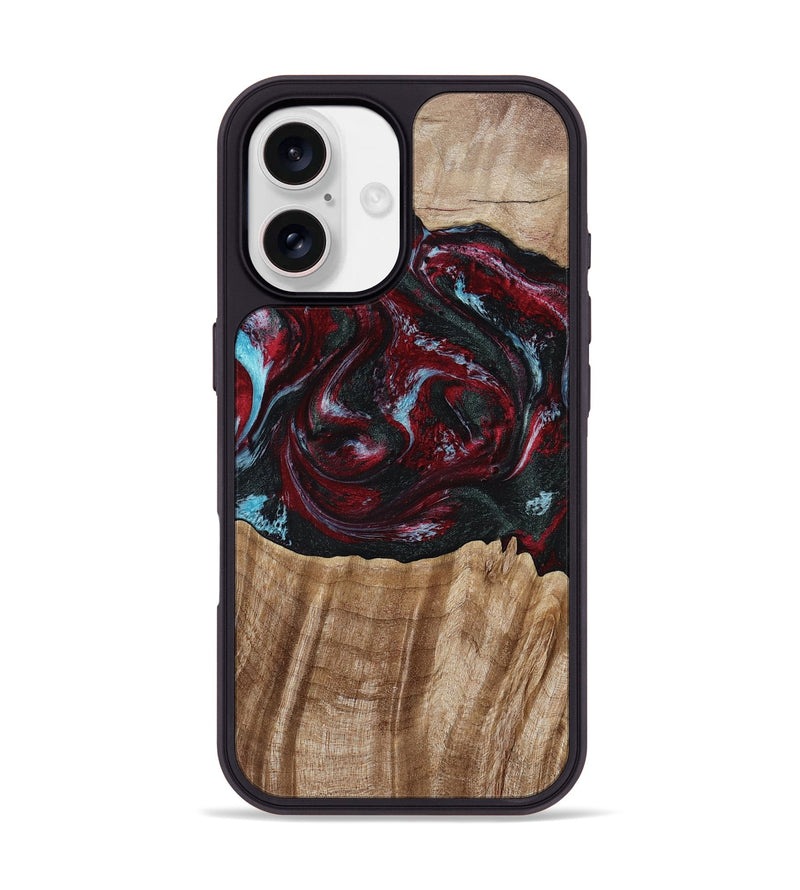 iPhone 17 Wood Phone Case - Caitlyn (Red, 808935)