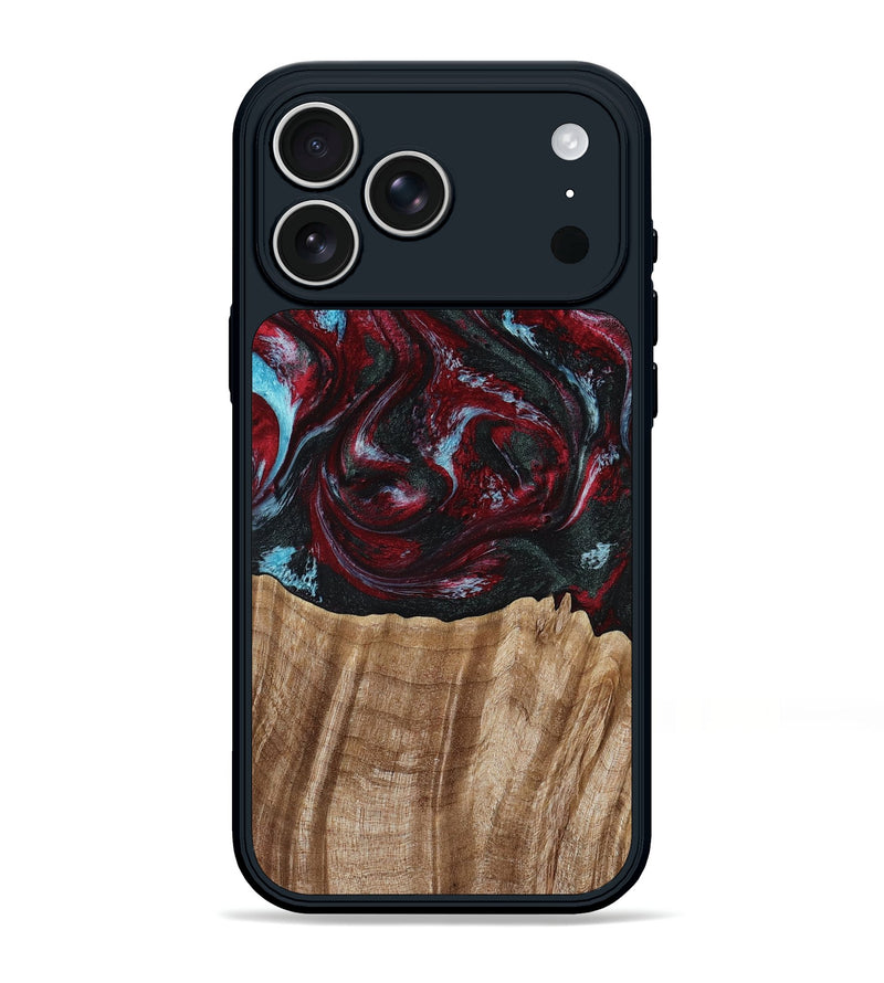 iPhone 17 Pro Max Wood Phone Case - Caitlyn (Red, 808935)