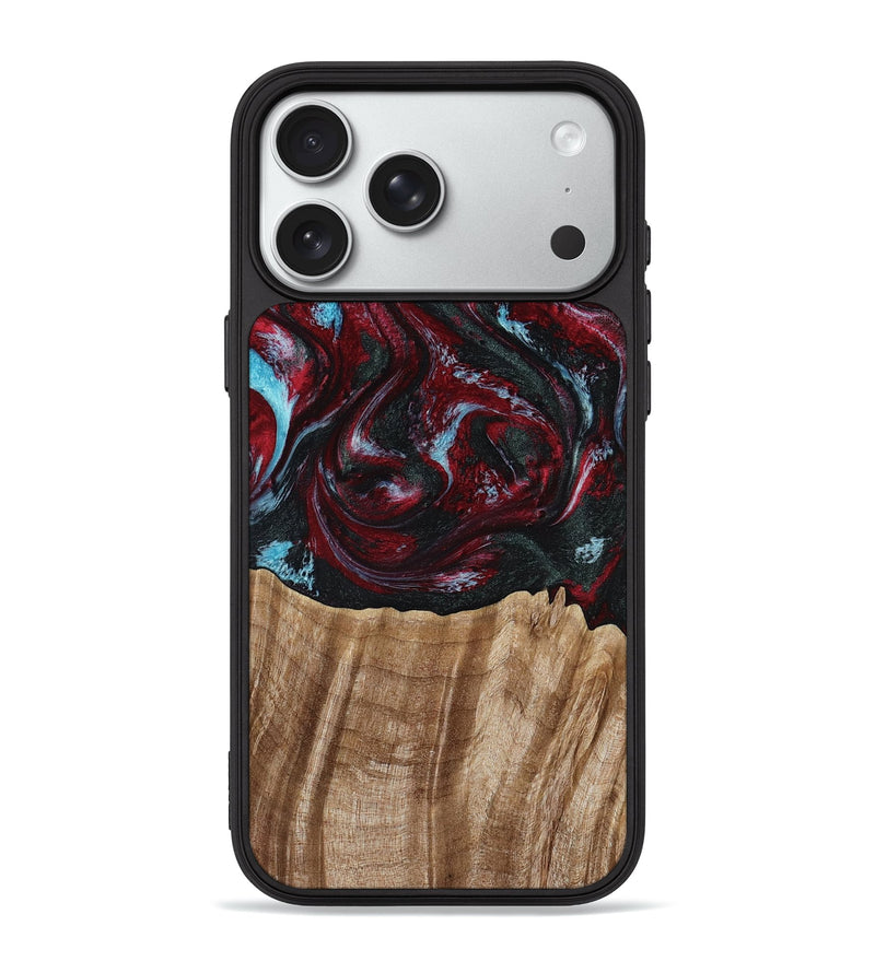 iPhone 18 Pro Max Wood Phone Case - Caitlyn (Red, 808935)