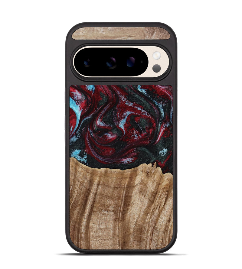 Pixel 10 Wood Phone Case - Caitlyn (Red, 808935)