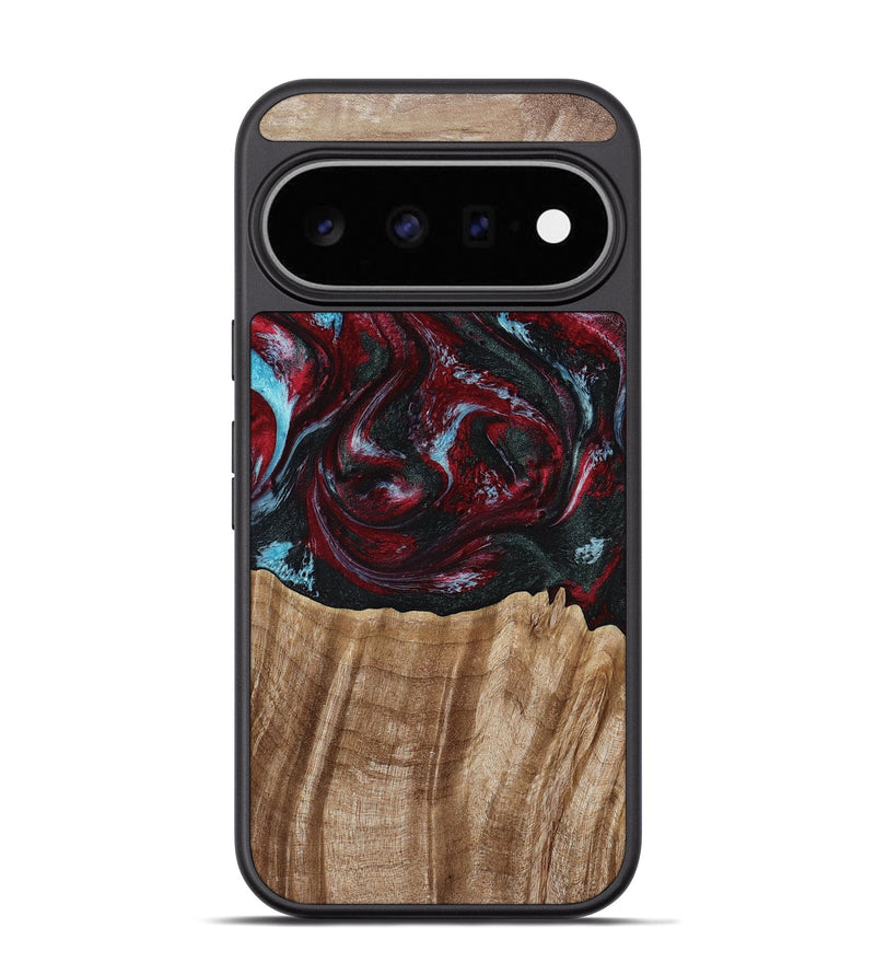Pixel 11 Pro Wood Phone Case - Caitlyn (Red, 808935)