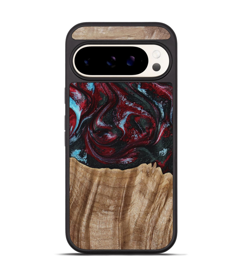 Pixel 9 Pro Wood Phone Case - Caitlyn (Red, 808935)