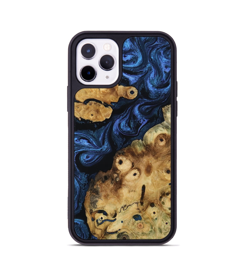 iPhone 11 Pro Wood Phone Case - Brenden (Blue, 808947)