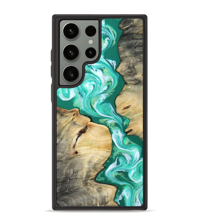 Galaxy S23 Ultra Wood Phone Case - Coleen (Green, 808955)