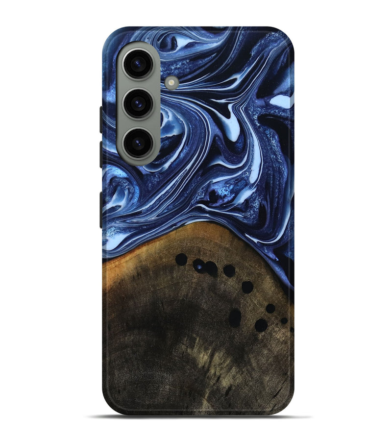 Galaxy S24 Plus Wood Live Edge Phone Case - Loraine (Blue, 808991)