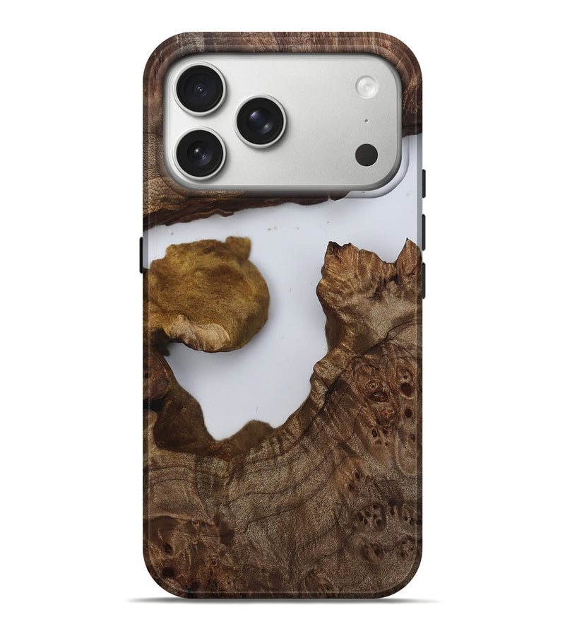 iPhone 17 Pro Max Wood Live Edge Phone Case - Chester (Clear, 808992)