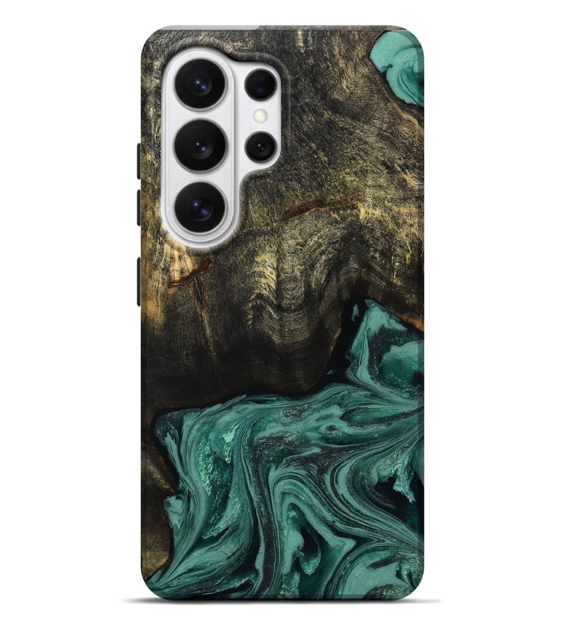 Galaxy S26 Ultra Wood Live Edge Phone Case - Pansy (Green, 809010)