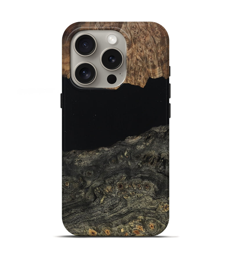 iPhone 16 Pro Wood Live Edge Phone Case - Franco (Wood Burl, 809018)