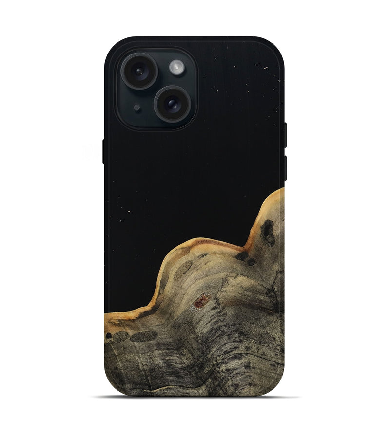 iPhone 15 Wood Live Edge Phone Case - Paulina (Wood Burl, 809020)