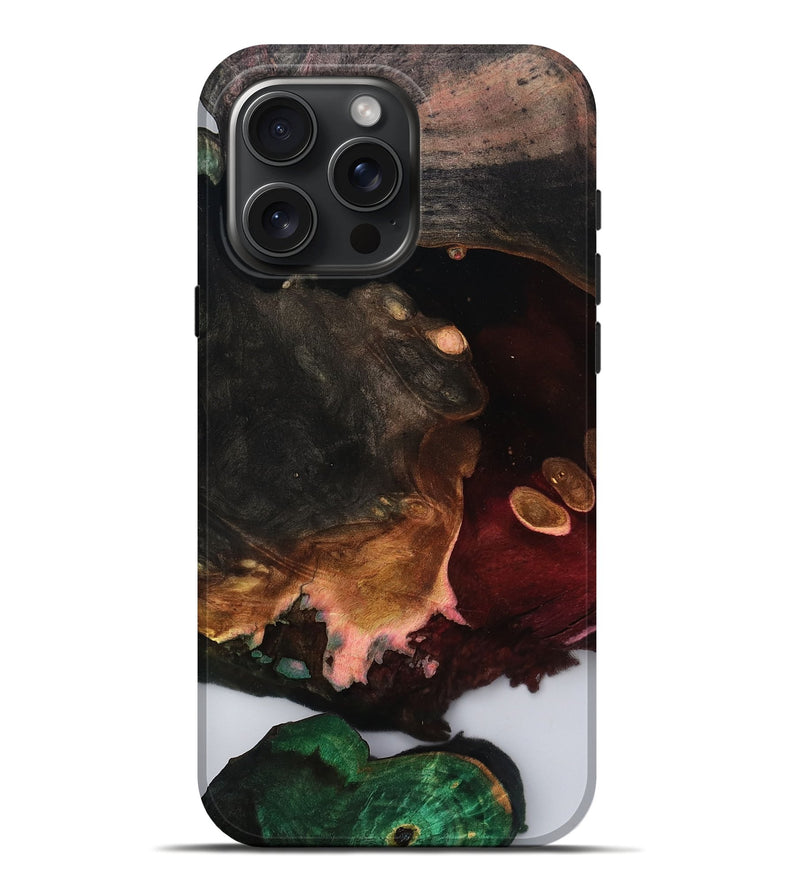 iPhone 16 Pro Max Wood Live Edge Phone Case - Maximus (Clear, 809023)