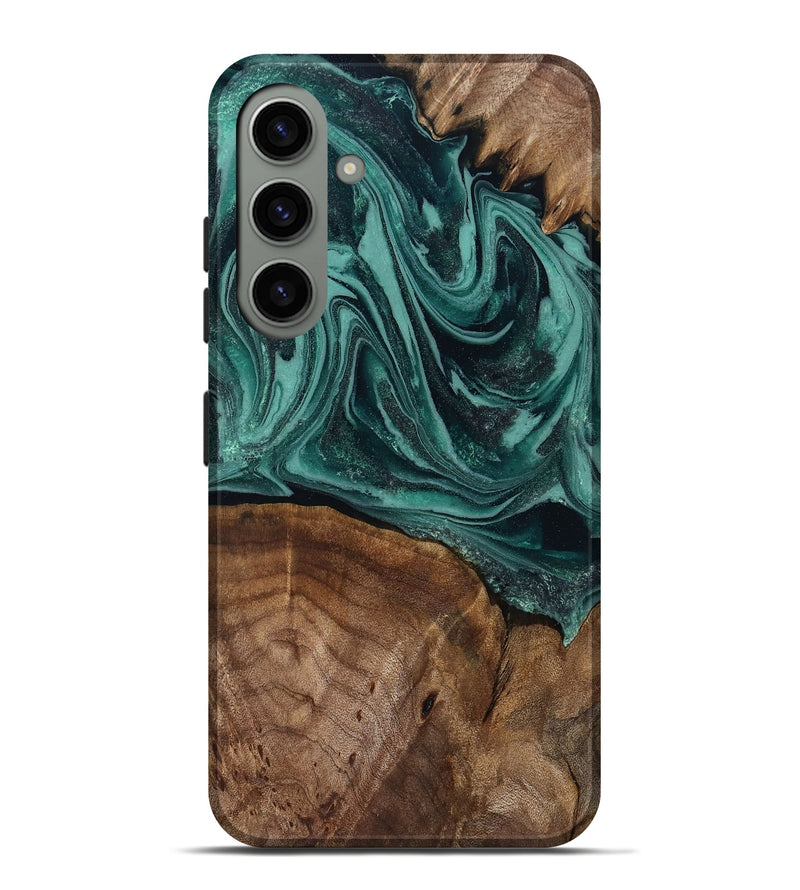 Galaxy S24 Plus Wood Live Edge Phone Case - Jaquan (Green, 809029)