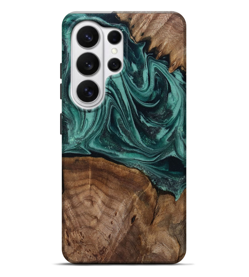 Galaxy S26 Ultra Wood Live Edge Phone Case - Jaquan (Green, 809029)