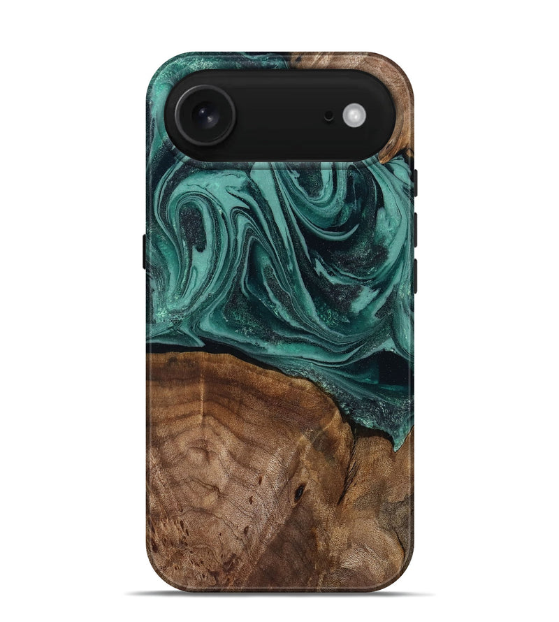 iPhone 17 Air Wood Live Edge Phone Case - Jaquan (Green, 809029)