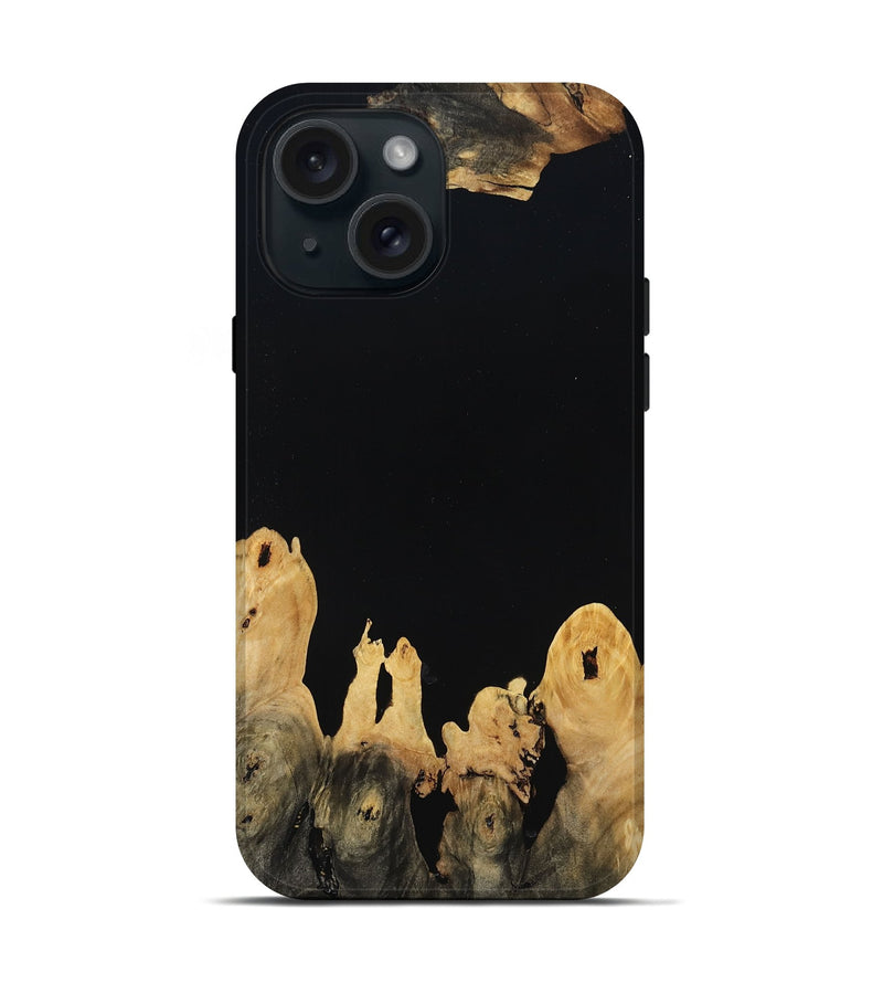 iPhone 15 Wood Live Edge Phone Case - Lucie (Wood Burl, 809032)