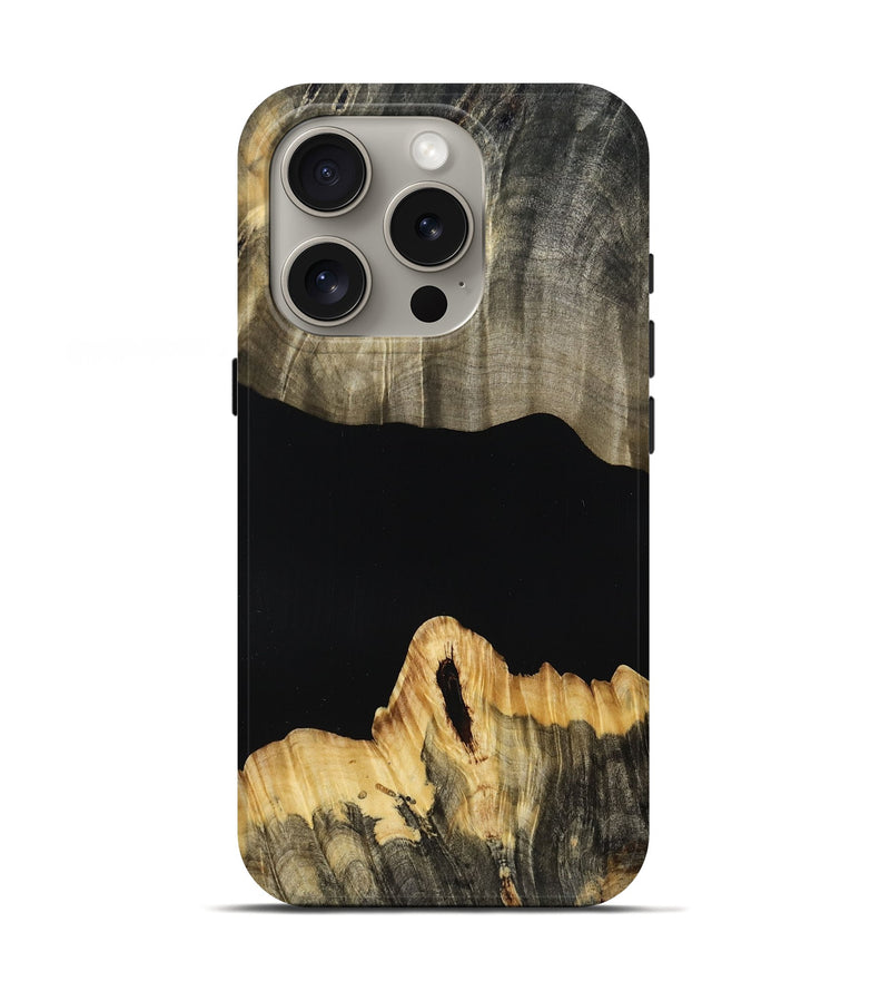 iPhone 16 Pro Wood Live Edge Phone Case - Madie (Wood Burl, 809033)