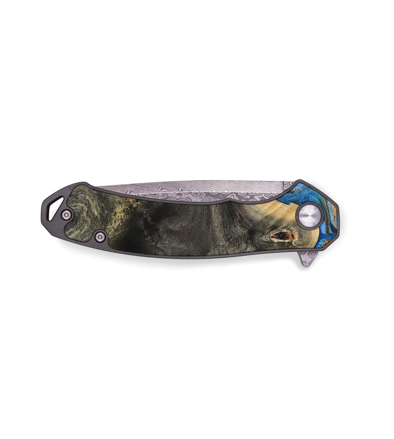 EDC Wood Pocket Knife - Harris (Teal & Gold, 809040)