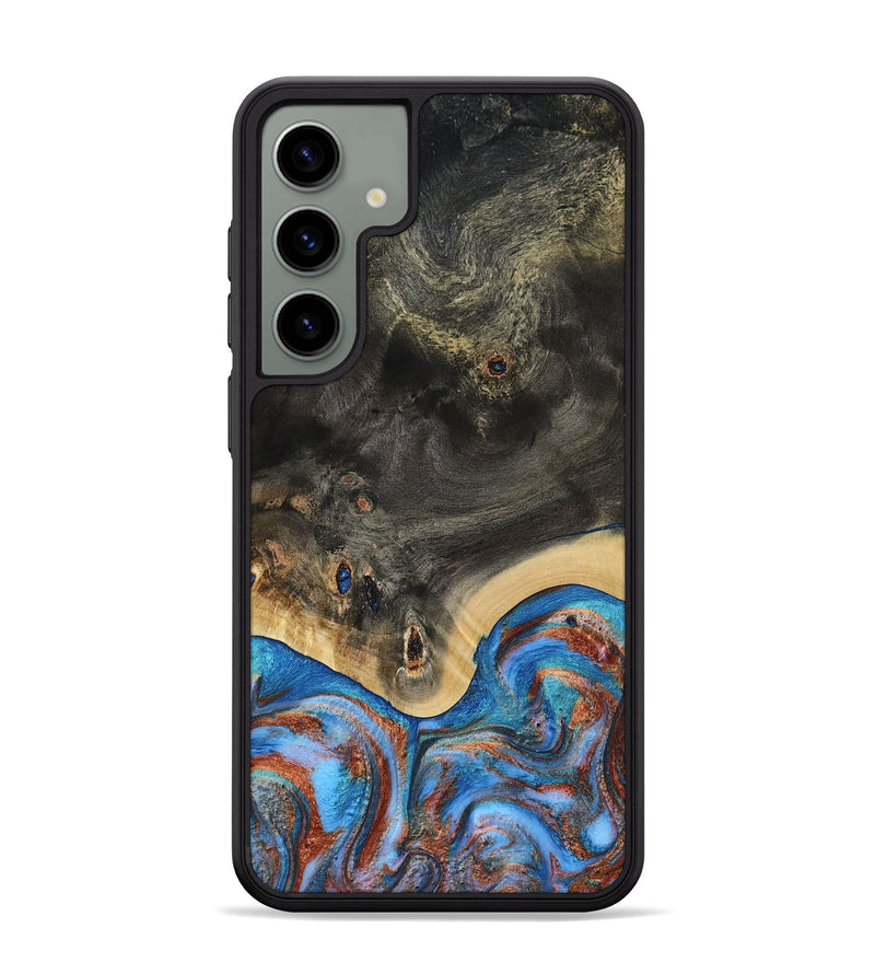Galaxy S24 Plus Wood Phone Case - Harris (Teal & Gold, 809040)