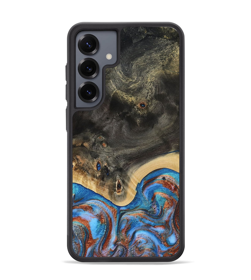 Galaxy S25 Plus Wood Phone Case - Harris (Teal & Gold, 809040)