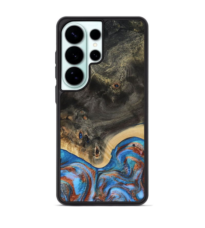 Galaxy S26 Ultra Wood Phone Case - Harris (Teal & Gold, 809040)