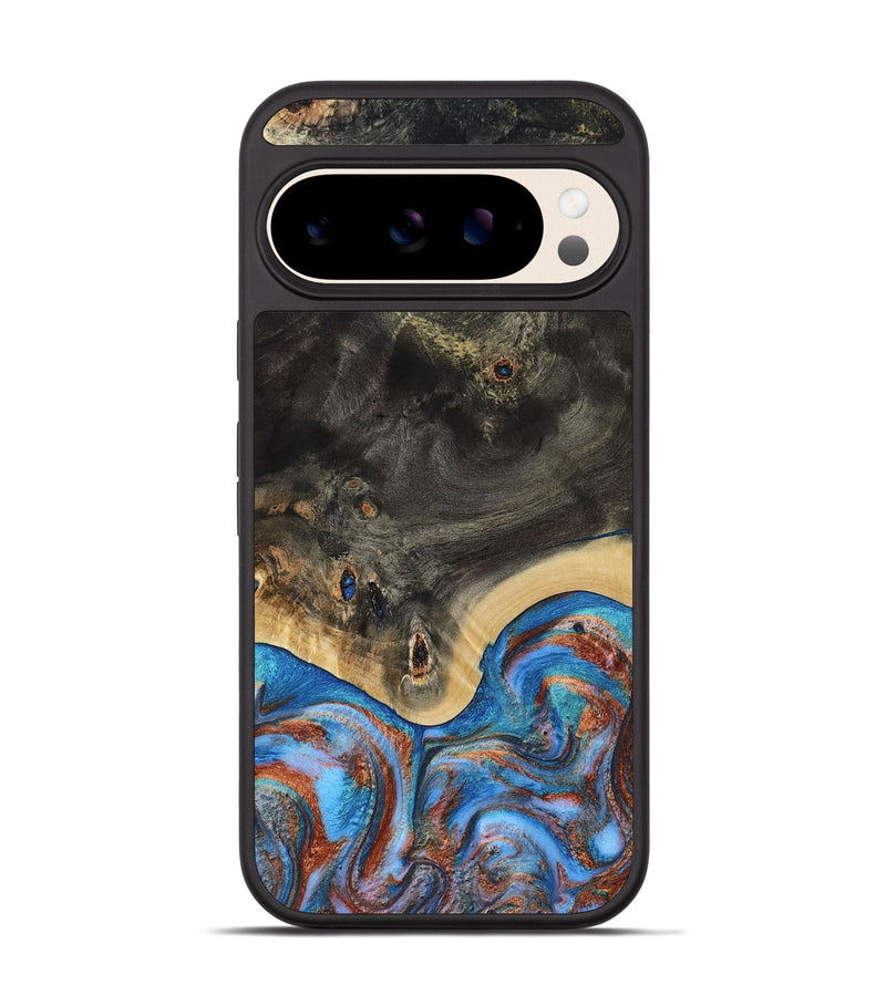 Pixel 10 Wood Phone Case - Harris (Teal & Gold, 809040)