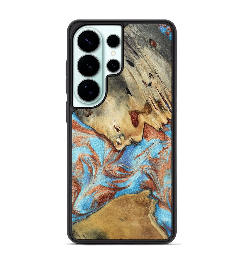 Galaxy S26 Ultra Wood Phone Case - Admiral (Teal & Gold, 809042)