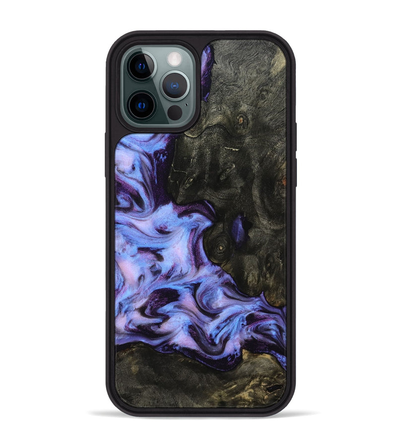 iPhone 12 Pro Max Wood Phone Case - Ben (Purple, 809045)