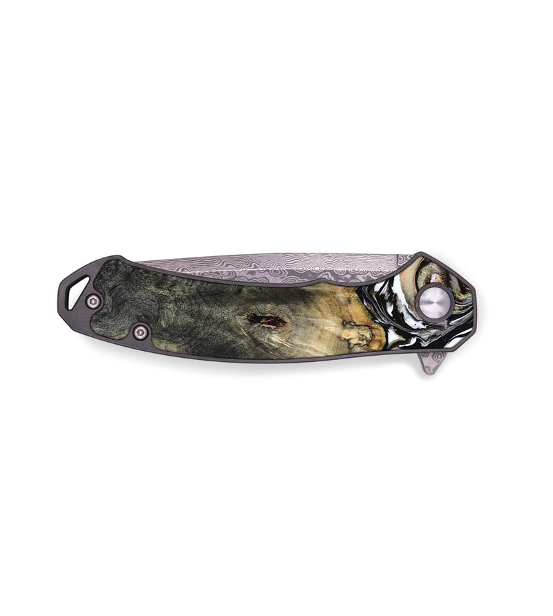 EDC Wood Pocket Knife - Kesha (Black & White, 809055)