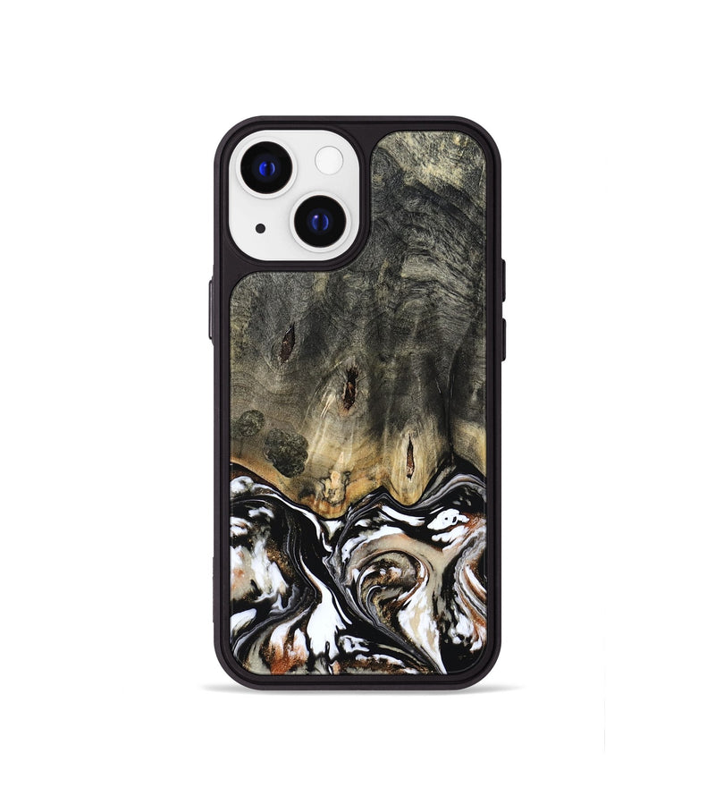 iPhone 13 mini Wood Phone Case - Kesha (Black & White, 809055)