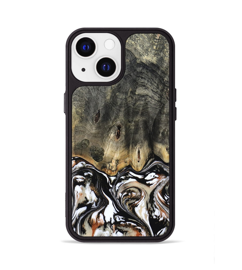 iPhone 13 Wood Phone Case - Kesha (Black & White, 809055)