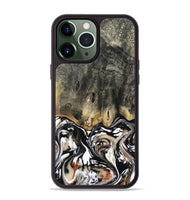 iPhone 13 Pro Max Wood Phone Case - Kesha (Black & White, 809055)