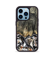 iPhone 14 Pro Wood Phone Case - Kesha (Black & White, 809055)