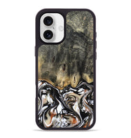 iPhone 16 Plus Wood Phone Case - Kesha (Black & White, 809055)